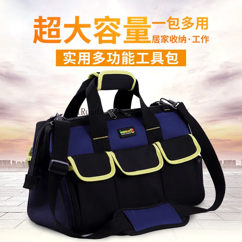 Electrical Toolkit Thickened Wear-resistant Portable Multifunctional Canvas Repair Storage Bag