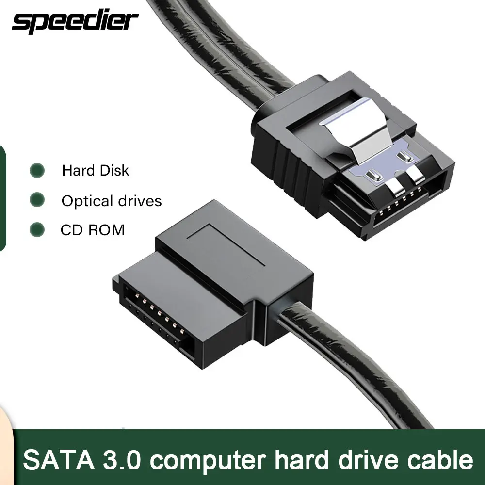 Черный локоть SATA3.0 Кабель для передачи данных для жесткого диска SATA3 6 Гбит/с шнур для быстрой зарядки прямой вверх вниз левый правый угол для жесткого диска
