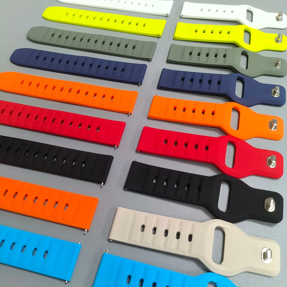 Silicone 22mm 20mm Watch Strap for HUAWEI WATCH GT5 Pro/4 Pro 46mm GT 5 4 Band GT 3 SE 2 42mm HONOR Magic Watch 4 GS 3 Bracelets