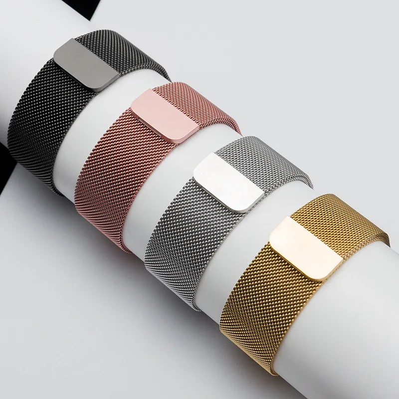Milanese Loop Strap for apple watch band Ultra 49mm 45mm 44mm 41mm 40mm 46mm Magnetic Metal bracelet iwatch series 10 9 7 8 6 SE