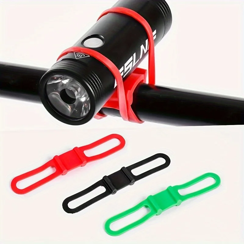 AliExpress NONE Mountain Bike Silicone Strap Light Holder Straps, Flashlight Phone Strap, for Light Handlebar Mount