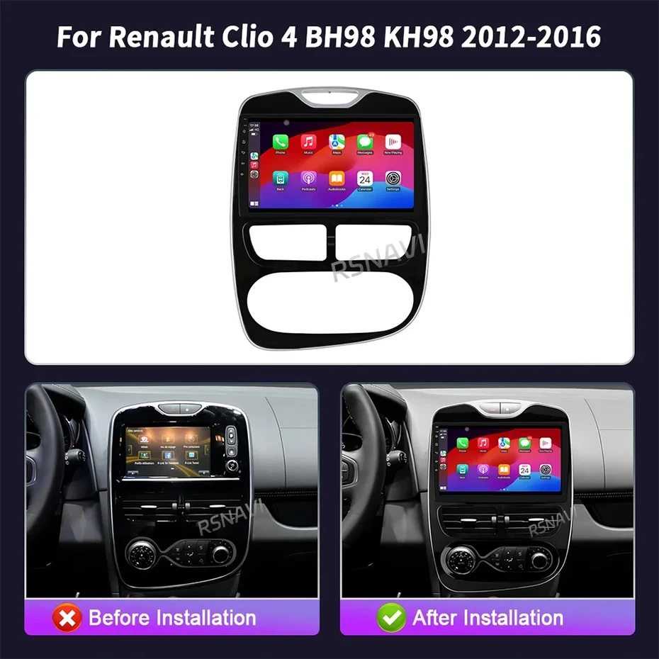 Android 16 CarPlay Stereoanlage für Renault Clio 4 BH98 KH98 2012-2016 2K QLED Android Autoradio Multimedia-Videoplayer GPS AI-Sprachsteuerung – Detail 5
