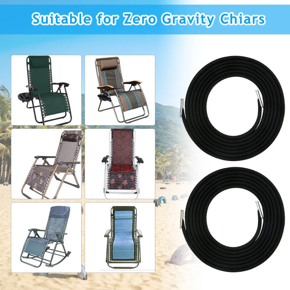 Durable Latex Repair Laces For ZL Reclining Chairs Outdoor Patio Furniture Replacement Strings Heavy Duty Beach Lounge Cord