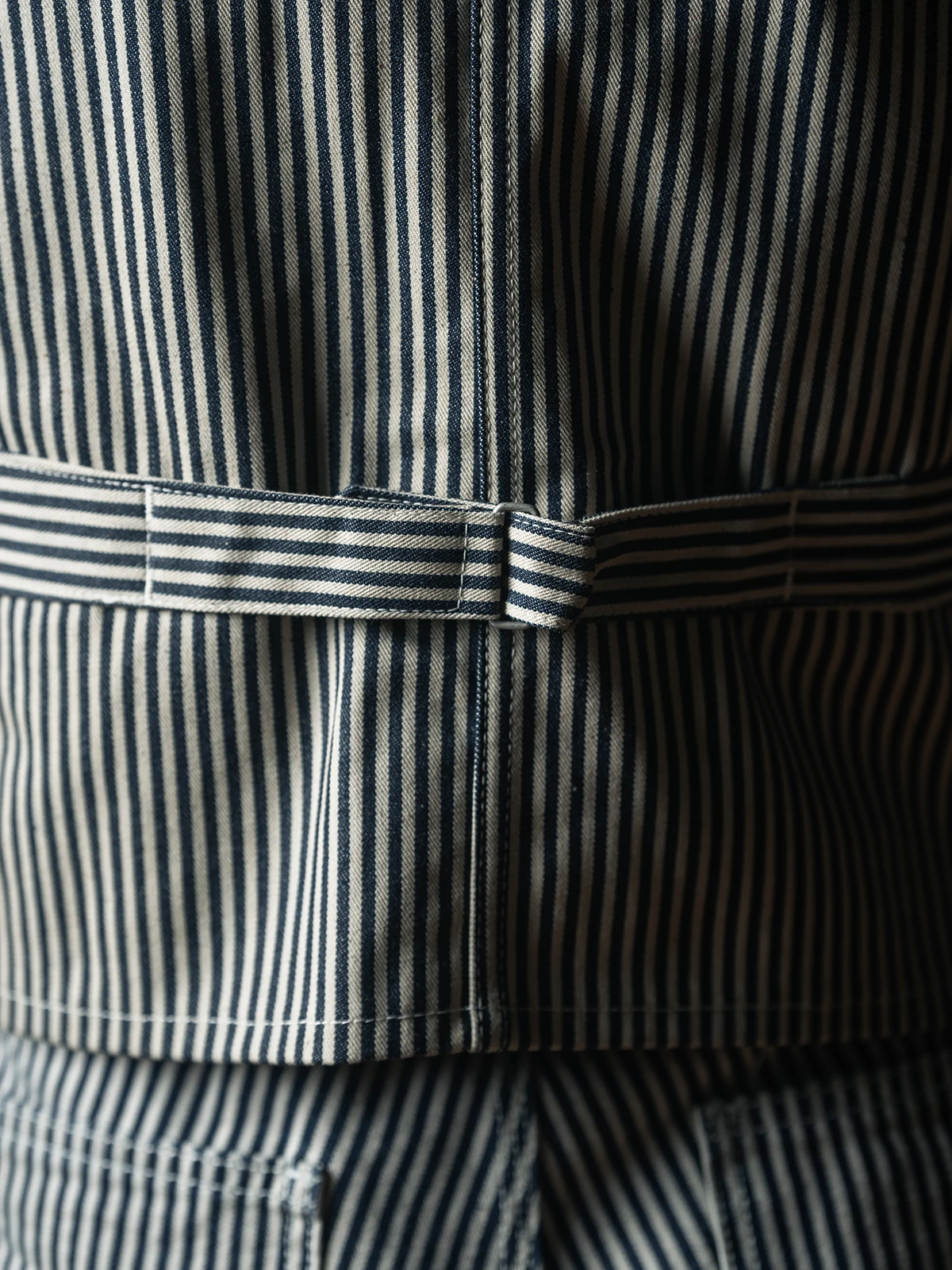 سترة عمل برونسون لوتو423 من قماش الهيكوري بنمط خطوط السكك الحديدية، سترة دنيم زرقاء وبيضاء بخطوط عمودية، مقاس قياسي للشباب، ن... #4