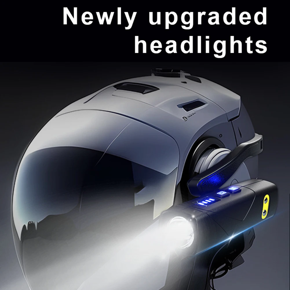 

XPG LED Ear-Mounted Headlamp USB Rechargeable Motion Sensor Removable Ear Hook Headlight 5 Lighting Modes 500LM for Power Outage