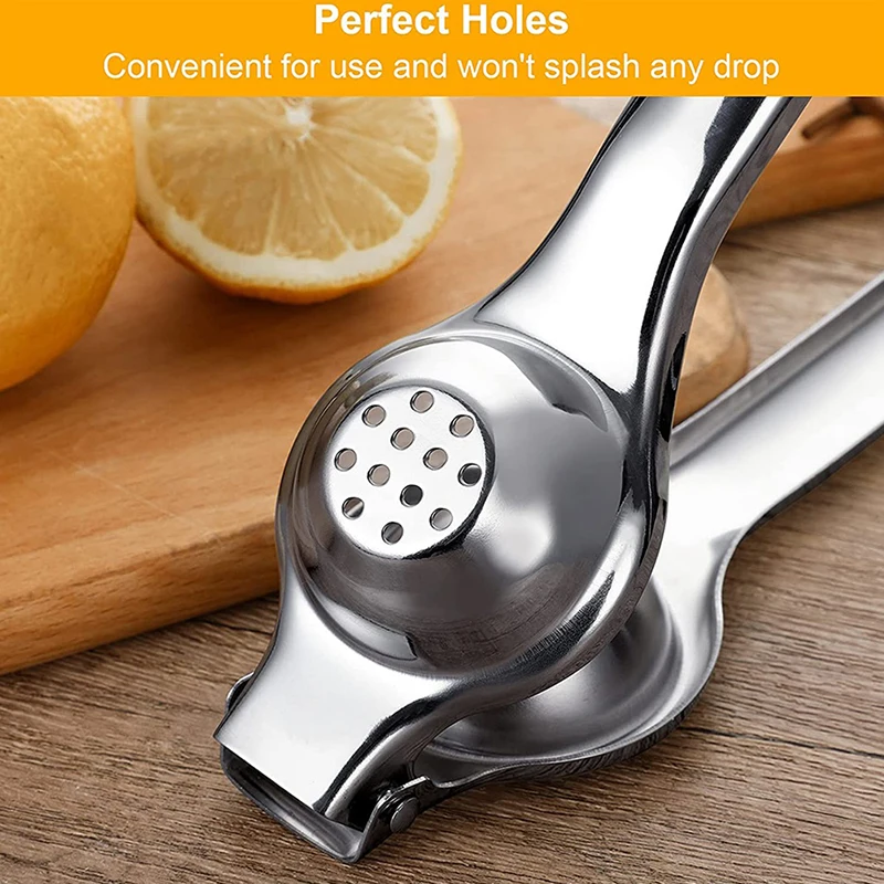 1pc Stainless Steel  Hand Manual Juicer Kitchen Tools for Lime Lemon Orange Fruits Juicer Lemon Press Citrus Squeezer