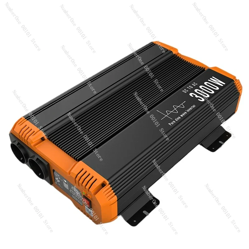 3000W Pure Sine Wave Inverter, 12V/24V to 220V/230V Power Converter with LCD Display, Auto UPS for Cars UPS