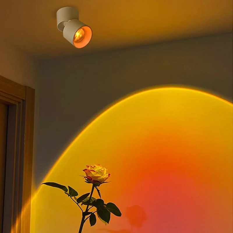 New sunset spotlight Led Down Lamp Interior Surface Mounted Ceiling Spot Lighting Decoration Living Bedroom Fixture Hallway