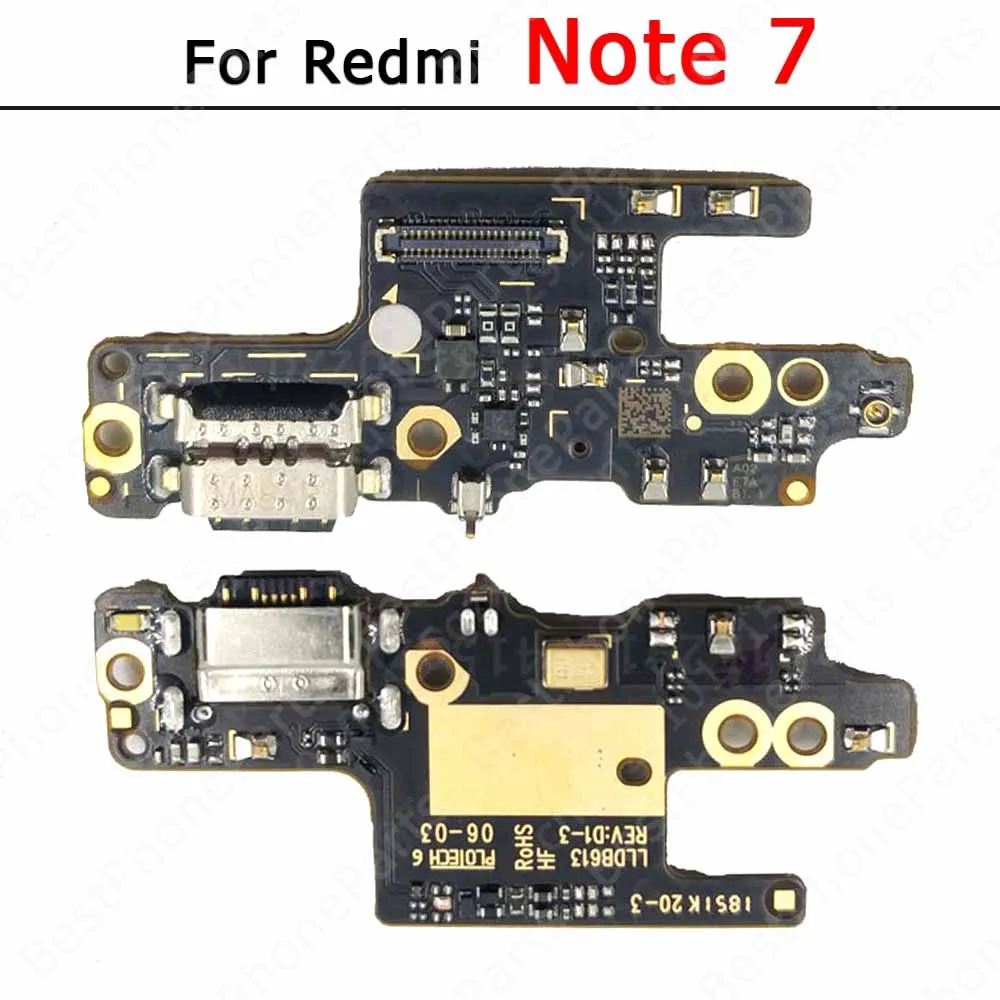 Charge Board For Xiaomi Redmi Note 11 10 10S 9 9S 9T 8 8T 7 Pro Charging Port Usb Connector Pcb Dock Socket Spare Parts