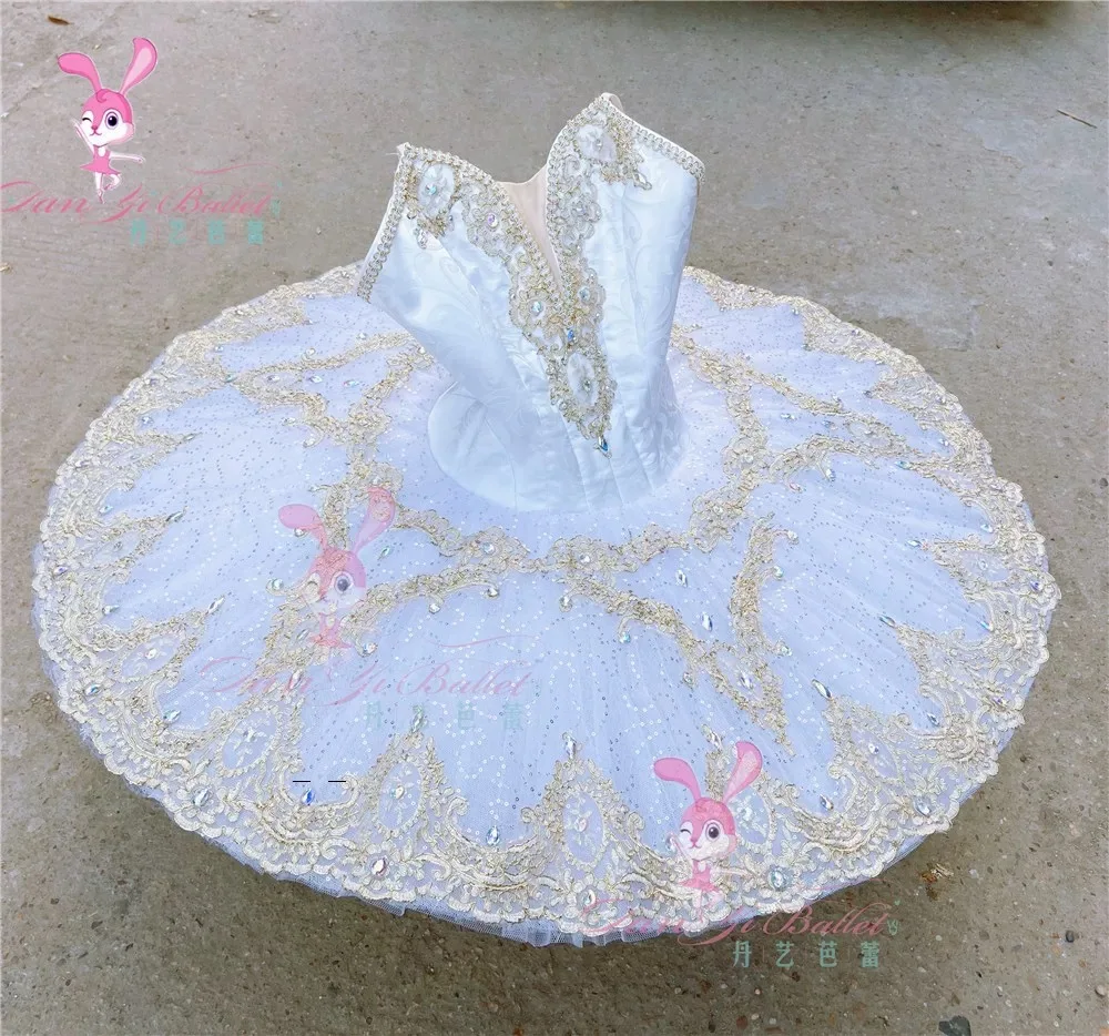 Danyi Dance  Adult Children's Ballet costume Professional Competition suit White disk skirt TUTU performance