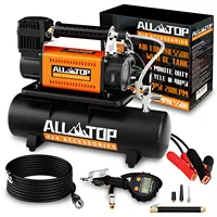 ALL-TOP SUV 4x4 Vehicle Max 150PSI Truck Tires Heavy Duty 12V Portable Inflator Offroad Air Compressor With 6L Tank Kit