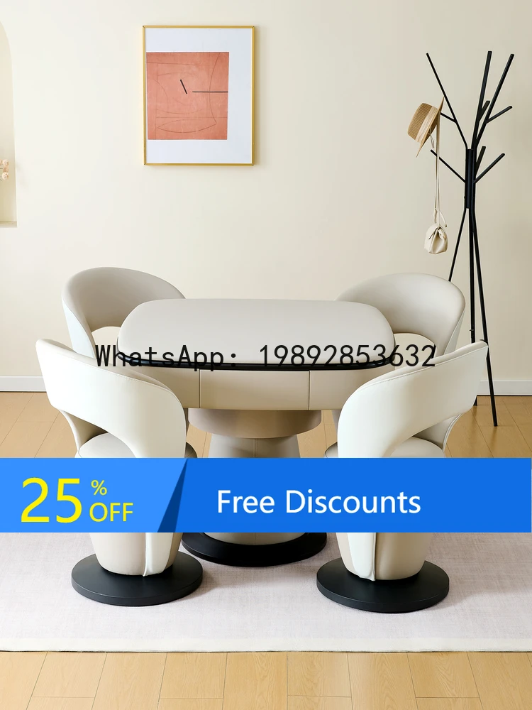 CZ  Mahjong Machine Fully Automatic Home Mahjong Table Dual-use Dining Table Integrated Roller Coaster Super Electric Silent