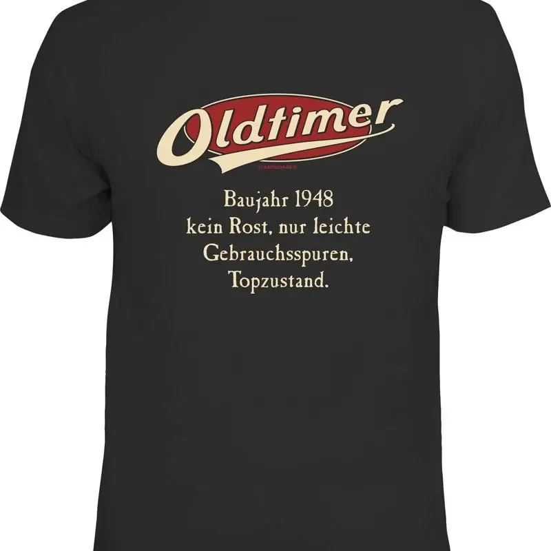تي شيرت Herren Geburtstag Oldtimer Bauahr 1948 قميص ممتع هدية