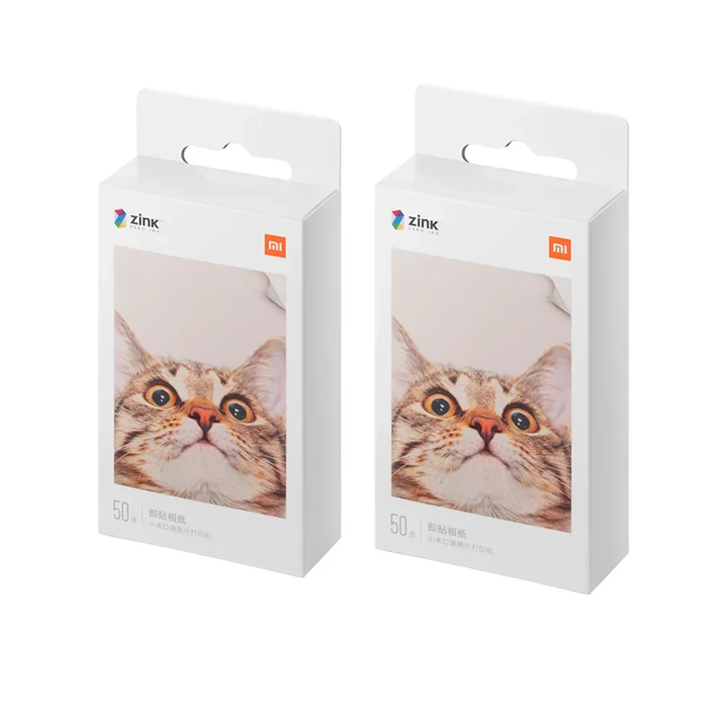 50/100 PCS Xiaomi ZINK Pocket Printer Paper Self-adhesive Photo Print  Xiaomi 3-inch Mini Pocket Photo Printer Paper