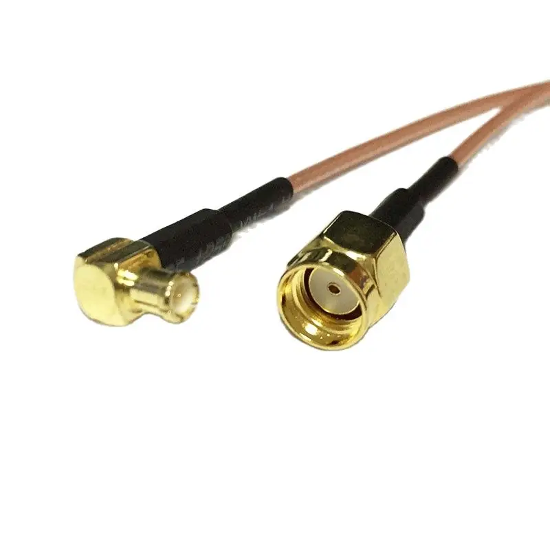 WIFI Antenna Adapter RP-SMA Plug Inner Hole Switch MCX Male Right Angle RF Jumper Cable RG178  Wholesale 15CM 6