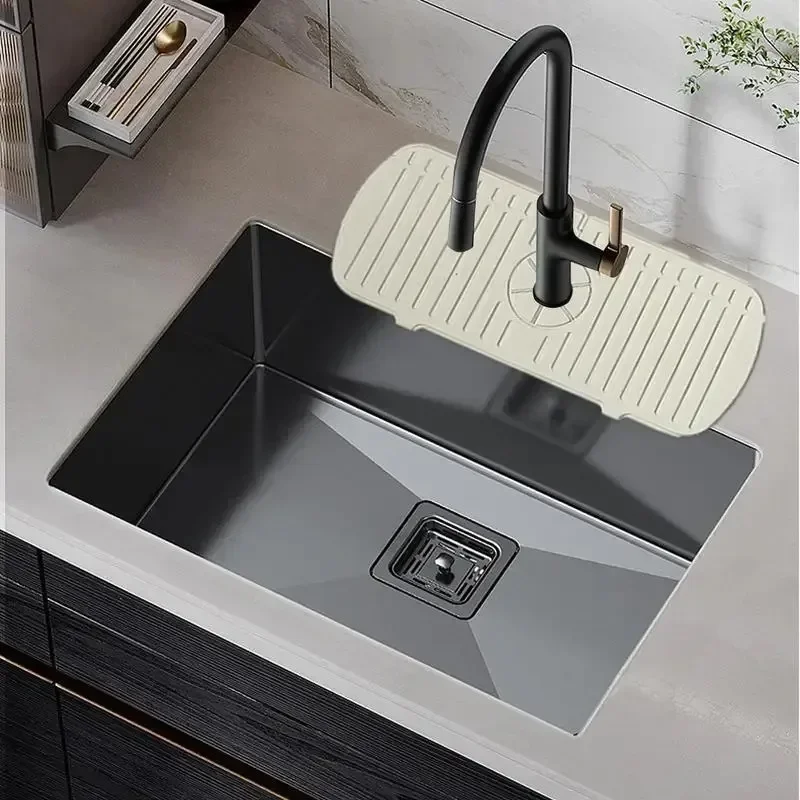 Kitchen Faucet Splash Pad Silicone Sink Faucet Splash Guard Mat Sponge Drain Pad Countertop Protector for Bath Kitchen Gadgets