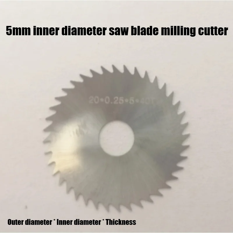 5mm Inner Hole Tungsten Steel Hard Alloy Saw Blade Milling Cutter for C6104 Clock Lathe