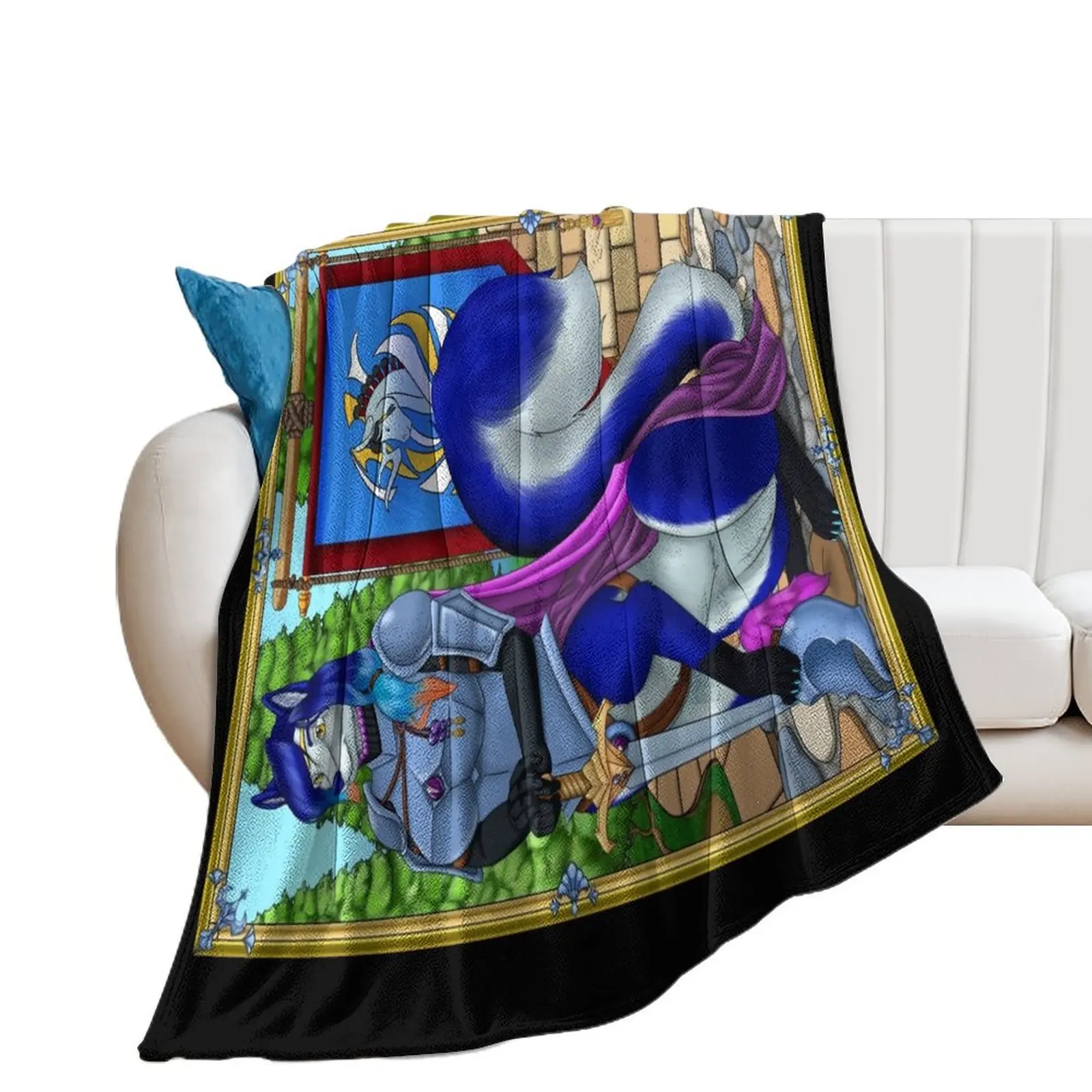 Regal Warrior Throw Blanket Luxury Designer Baby Flannels Blankets