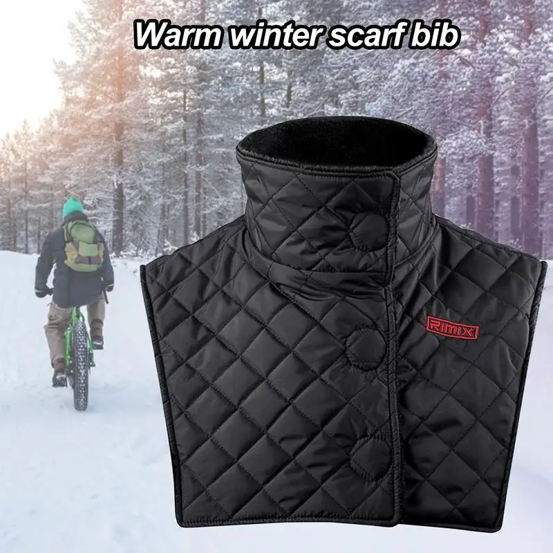 Waterproof Winter Warm Scarf Neck Wrap Bib Windproof Thermal Hood Neck Warmer Scarves For Winter Sports Motocycle Riding Scarf