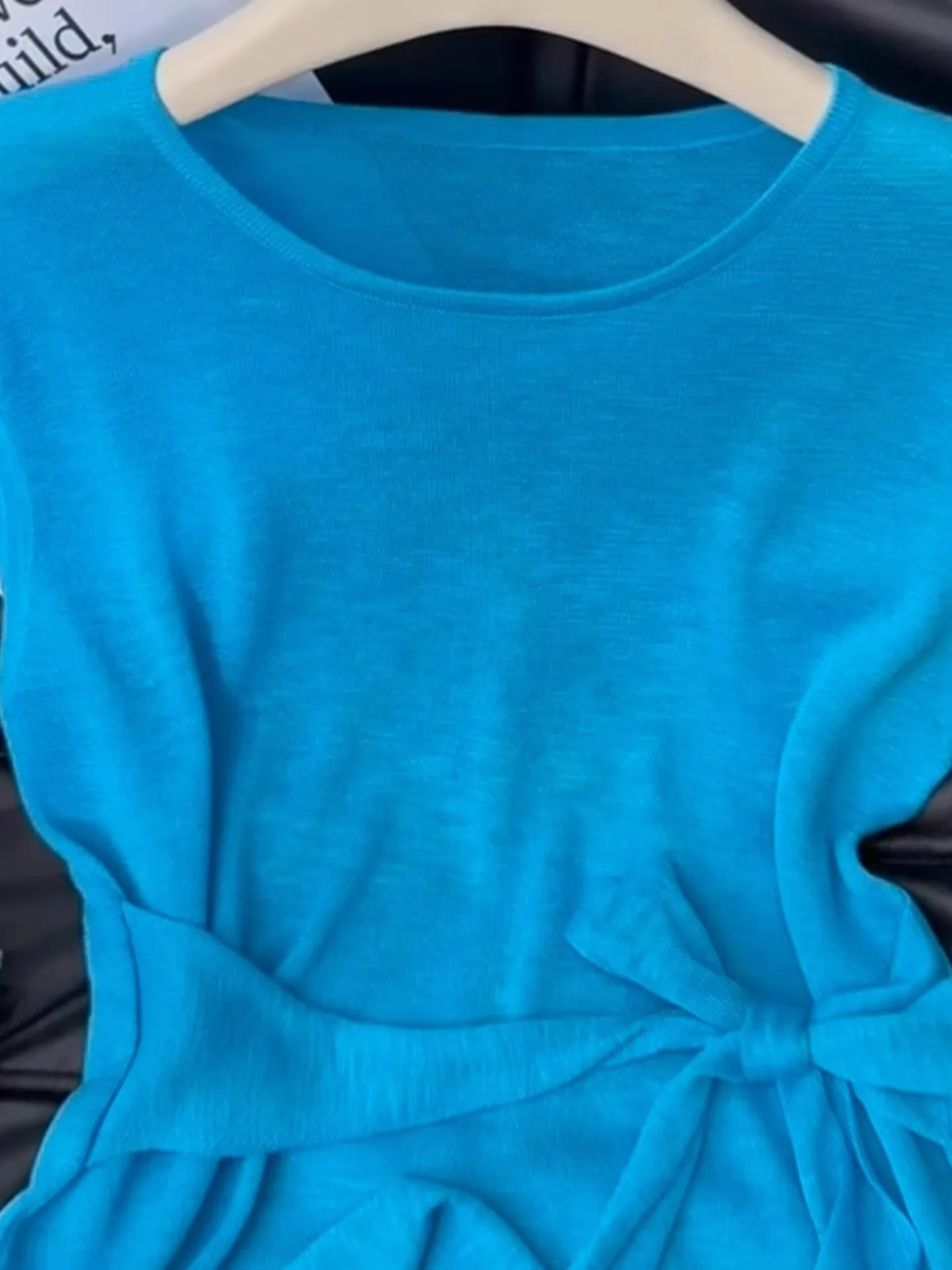 Ceco de Mujer de Punto de Seda de Hielo de Color Puro, Diseño sin Mangas con Cuello Redondo, Sensación de Alta Costura, Es...