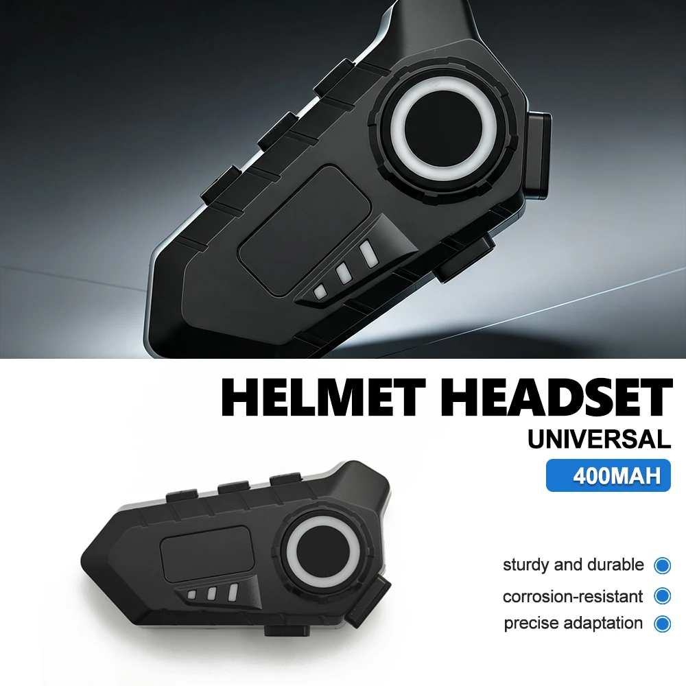 Y30A  ABS Motorcycle Helmet Headset Bluetooth 6.0 FM Radio Waterproof LCD Display Communication System For Motorbike Riders