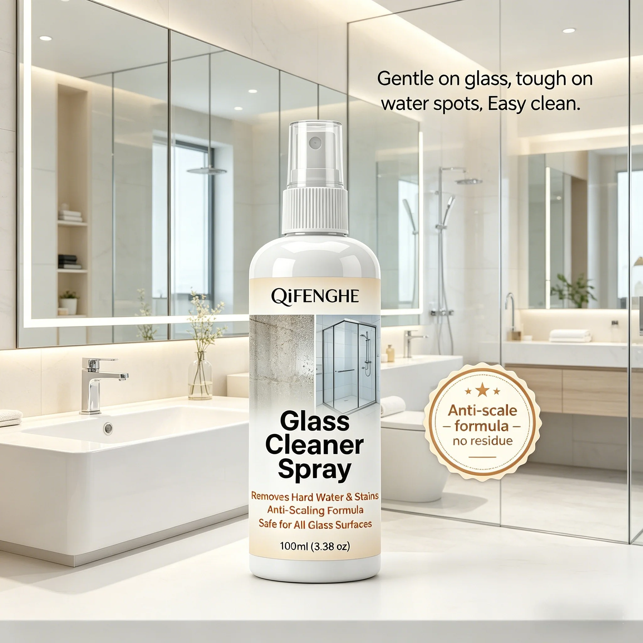 น้ำยาขจัดคราบน้ำกระด้างทันทีสำ - Glass Cleaner Streak บทวิจารณ์และราคา