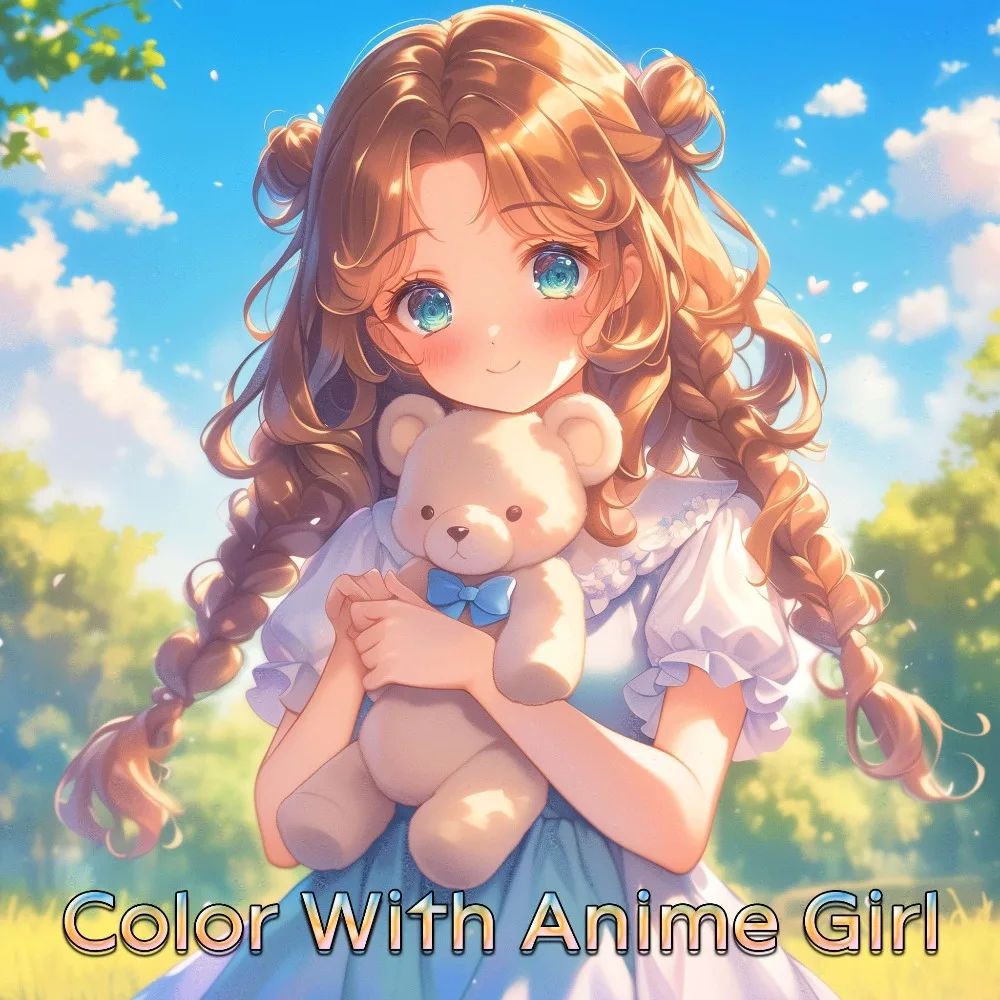 

Creative Stress Relief Art Coloring Book Hand Drawn Anime Girl Series DIY Graffiti Painting Drawing Notebook