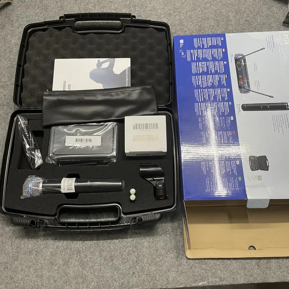

PGX4 Beta58A Cheap Price Uhf Dual Channel Headset Long Range One Drag One Wireless Microphone For Shur