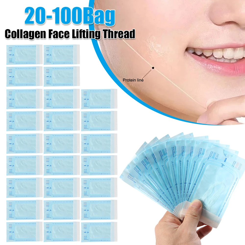 12 قطعة/الحقيبة الكولاجين الوجه رفع الموضوع التجاعيد إزالة الذهب بروتين خط الوجه الموضوع منحوتة خط البروتين عدة منتجات العناية بالجمال #1