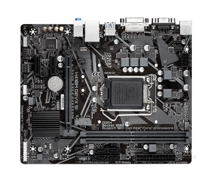 

NEW FOR GIGABYTE H410M D2VX SI supports 10th generation CPU generation M.2 VGA DVI interface