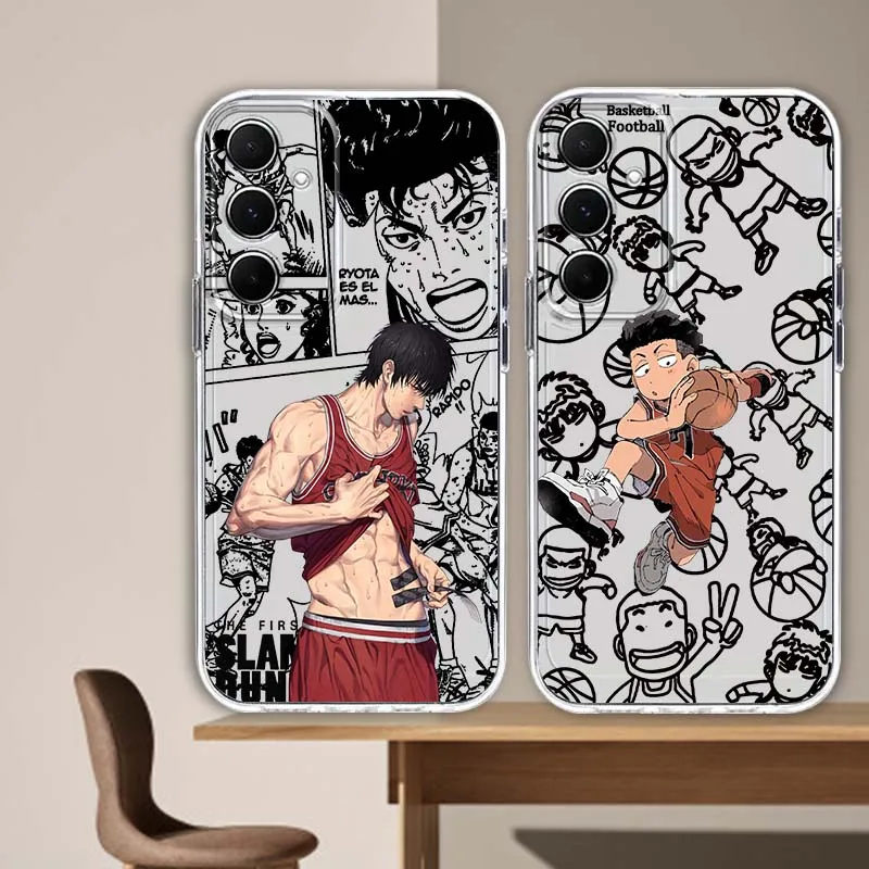 

Slam Dunk Anime Popular For Samsung S25 S24 S23 S22 S21 S20 S10 Ultra Plus Edge FE 5G Transparent Phone Case