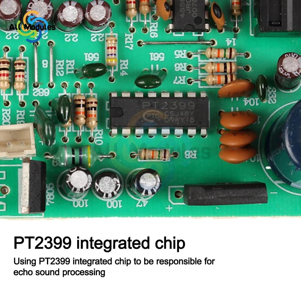 PT2399 Digital Microphone Amplifier Board Reverberation Karaoke Reverb Amplifier Amplifier Tone Board