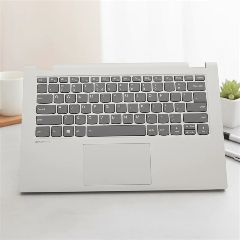 

Клавиатура с подсветкой (серая), верхняя часть корпуса (пальмрест) для Lenovo Ideapad C340 14 IAP IML IWL Flex-14 5CB0S17478