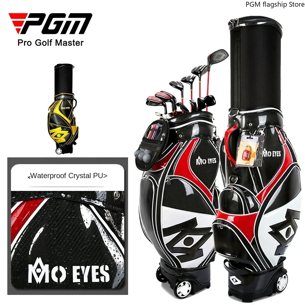 PGM-impermeável PU Golf Bag, companhia aérea verificado Club Bag, Soft Ball Cap, Crystal, QB058, Novo