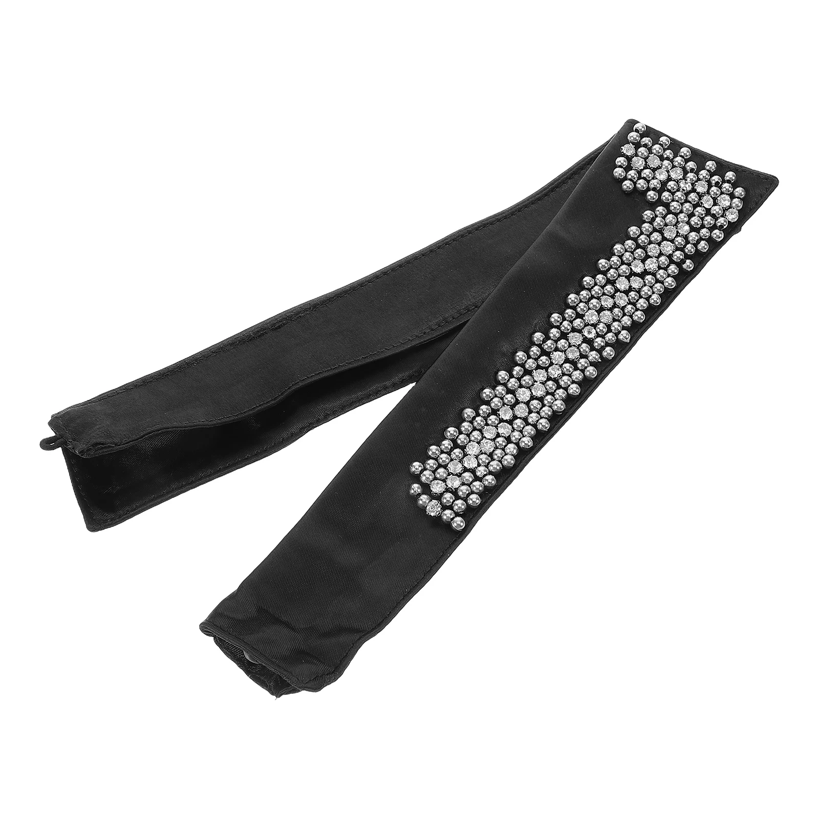 

Detachable Black Beaded Faux Collar Stylish Necklace for Women's Blouse Versatile Elegant Fashion Accessory Women's Beads Lapel