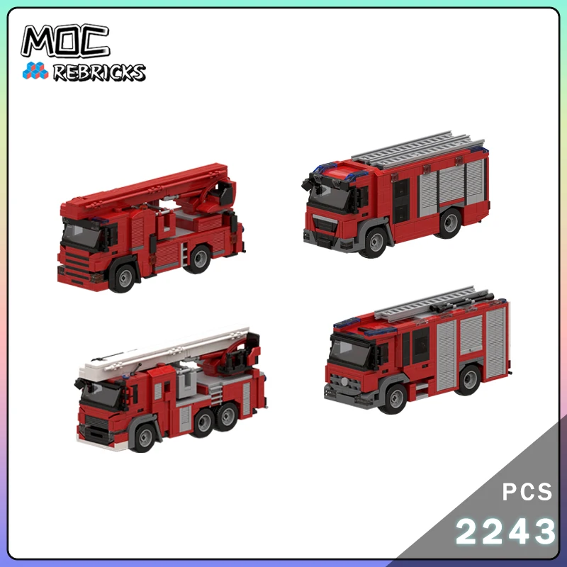

MOC Haarlem Deventer Pap (26chtnih Fire Aerial Platform Модель Строительный блок DIY Сборка кирпичей Игрушки для мальчиков Рождественские подарки ﻿