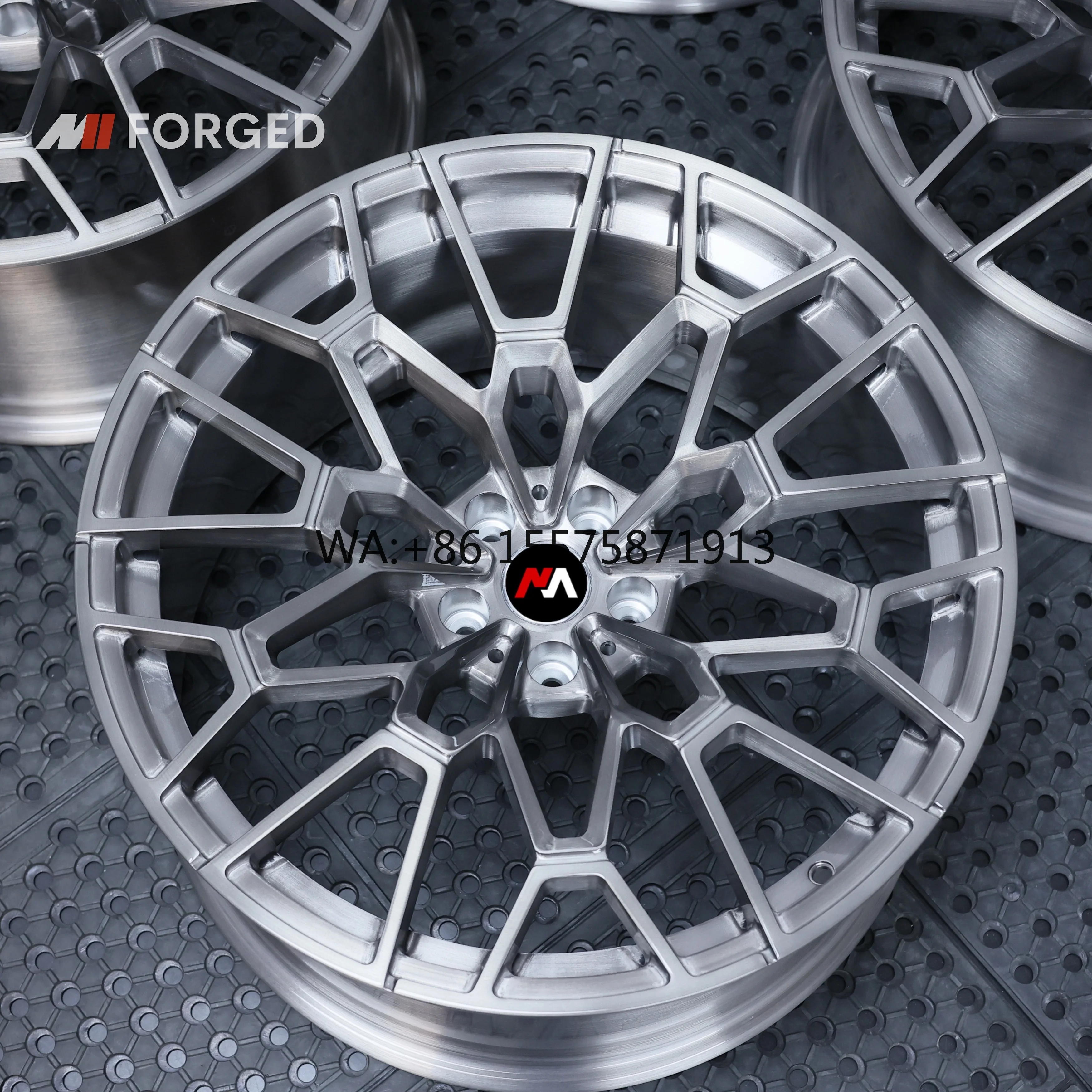 For  Forged 827M Style Wheels Brushed Dark Clear Finish 19 20 Inch for  M3 M4 G80 G82