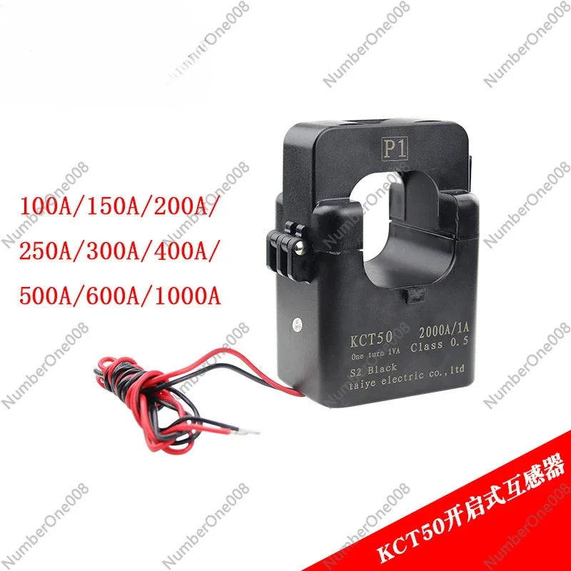 KCT50 Open and Close Current Transformer High Precision Open Card 100A/5A Three-phase 0.5-level Measurement 250A/5A