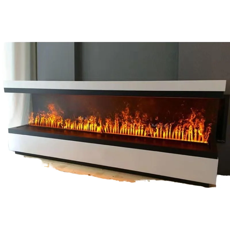 

Hot Selling 60-Inch 3D Fogging Built-In Electric Fireplace Household Use Remote Controlled LED Overheating Protected APP Switch