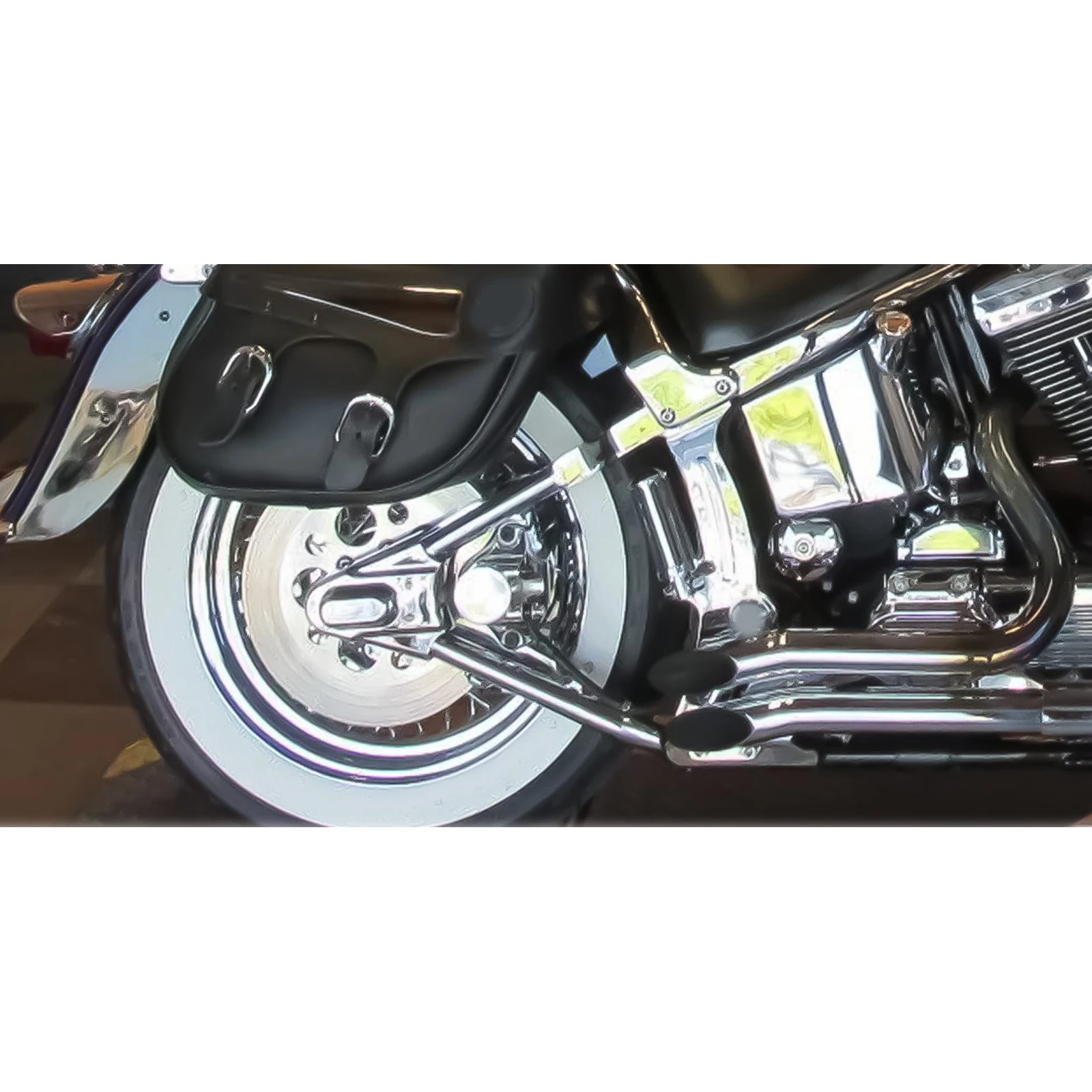 

For Harley Softail Heritage Classic FLSTC EFI FLSTCI FXSTC 8PCS Motorcycle Rear Swingarm Tube W/ Phantom Axle Covers Chrome