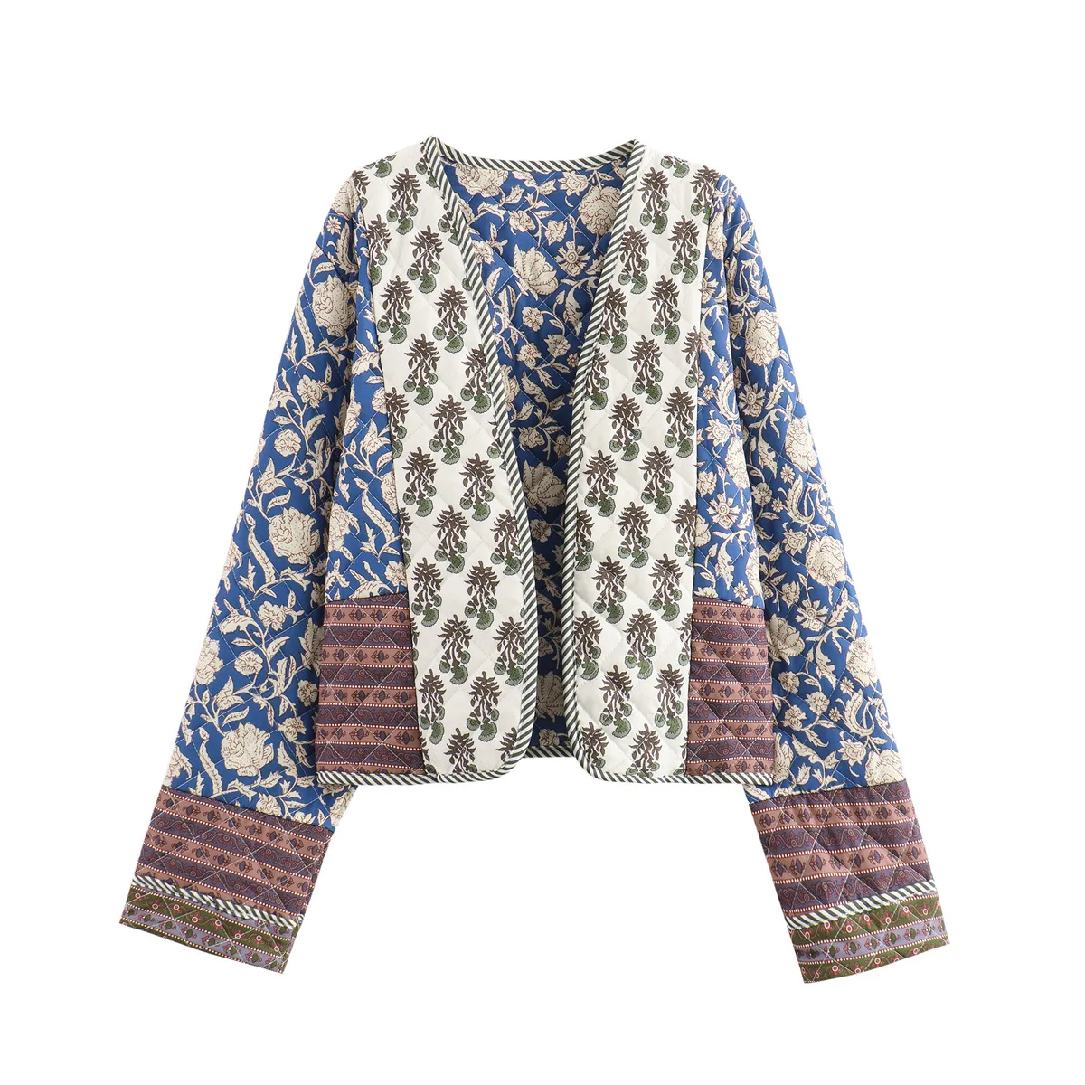 Autumn/winter New Product - Elegant Women's Fashion Double-Sided Printed Jacquard Cotton Coat for Layering