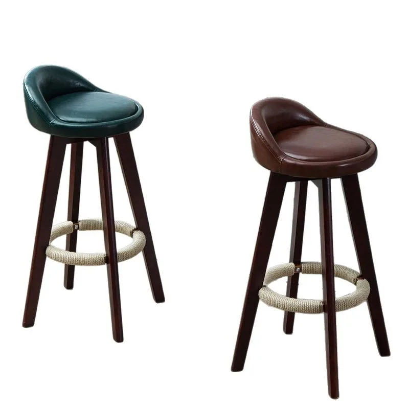 

Modern simple home solid wood bar chair, high stool bar chair