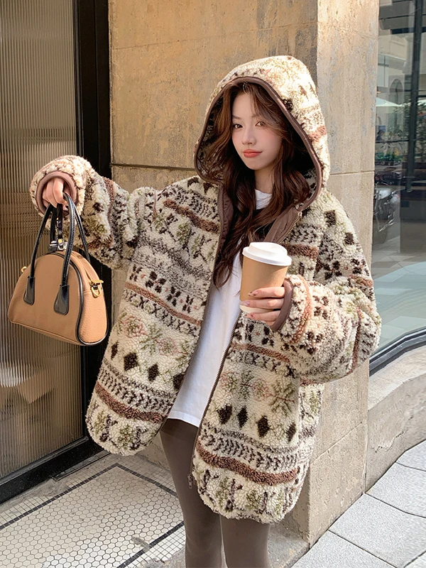 

Thiened Warm 90 White Du down Lined eepskin Coat Women's ort Winter 2025 New Sle Beautiful down Jaet Casual Loose...