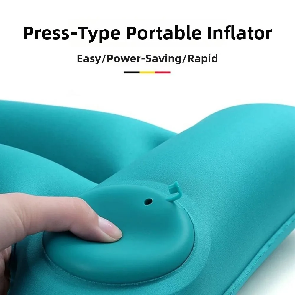 Compact Press Type Inflatable Waist Pillow Portable Waist Protection Lumbar Cushion H Shape Comfortable Waist Support Pad Travel