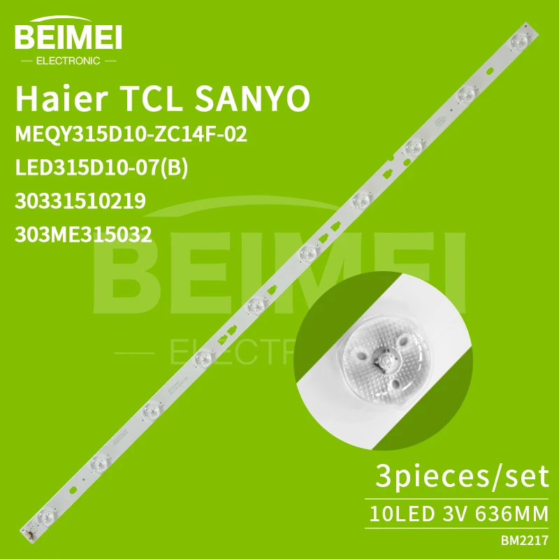 LED TV Backlight For Polaroid PLDED3273A-C MSDV3233-U3 LED Bar Strip Ruler 32PAL535 LED315D10-07B 30331510219