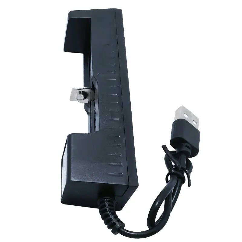 18650 Battery Charger 1  Slots Dual For 18650 Charging 3.7V Rechargeable Lithium Battery Charger USB Charger Adapter
