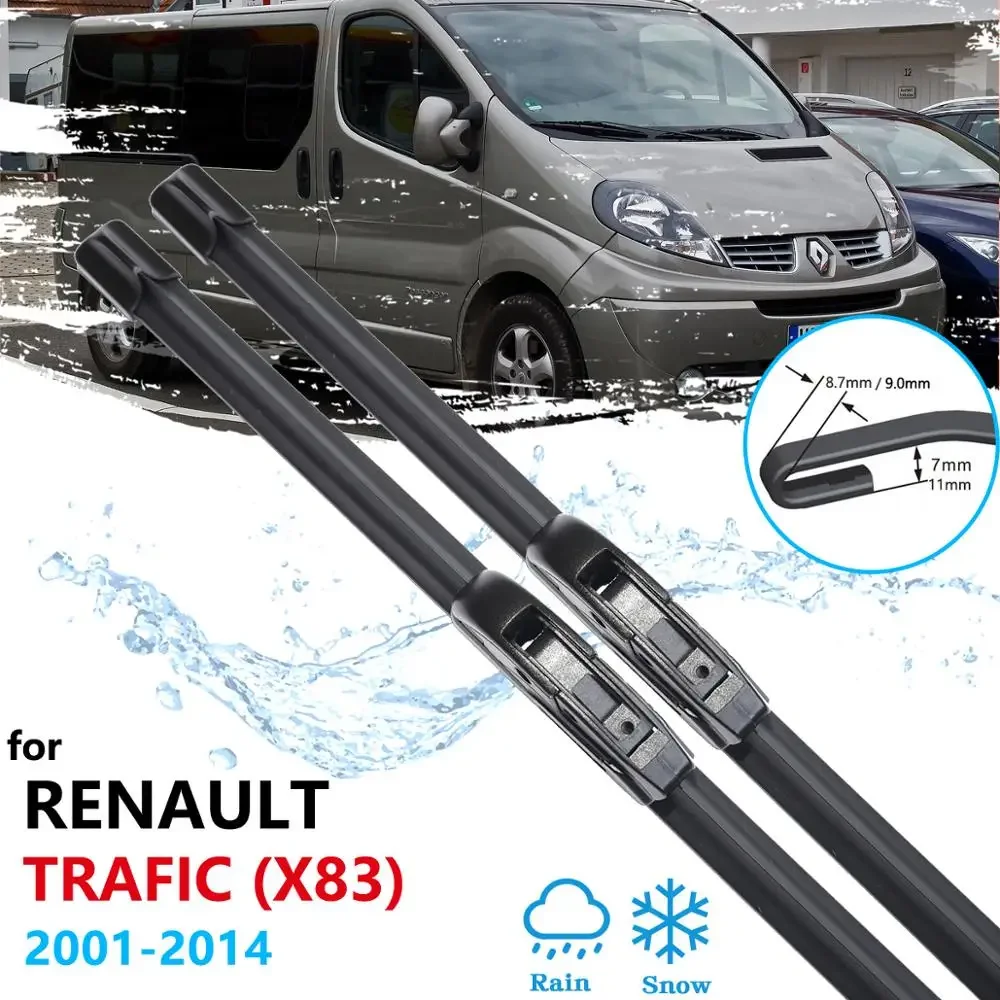 

Car Wiper Blades for Renault Trafic X83 2001~2014 Front Windscreen Wipers Car Accessories Stickers Vivaro Primastar 2002 2013