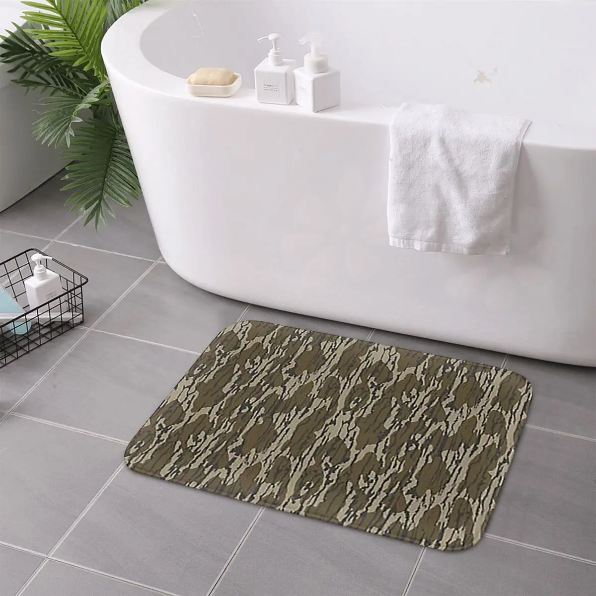 Everything Bottom Lands Camo Non-slip Doormat Floor Mat Carpet Rug for Kitchen Entrance Home Balcony Footpad Mats