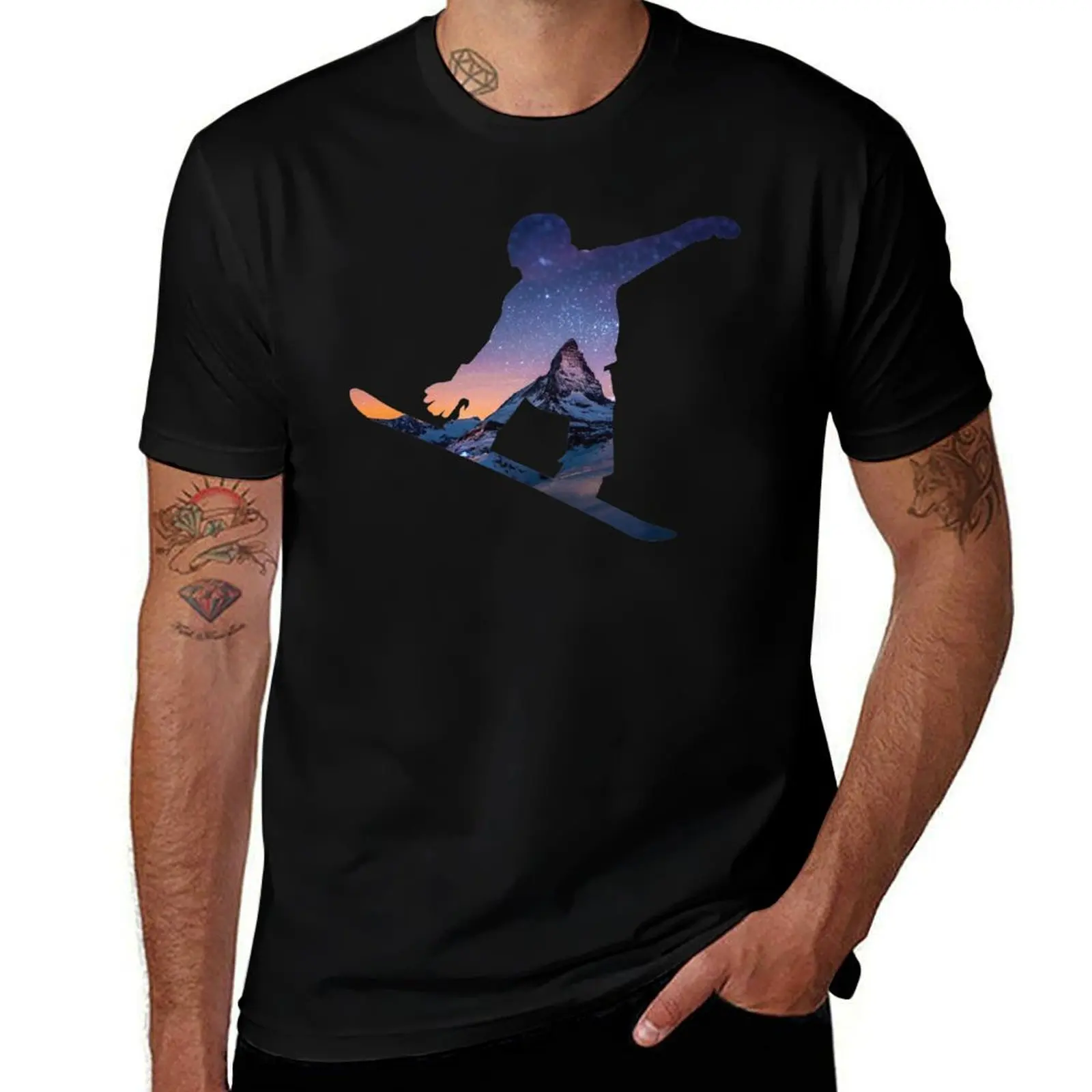 

Snowboard T-Shirt essential t shirt t shirt men 100% cotton luxury brand T-Shirt