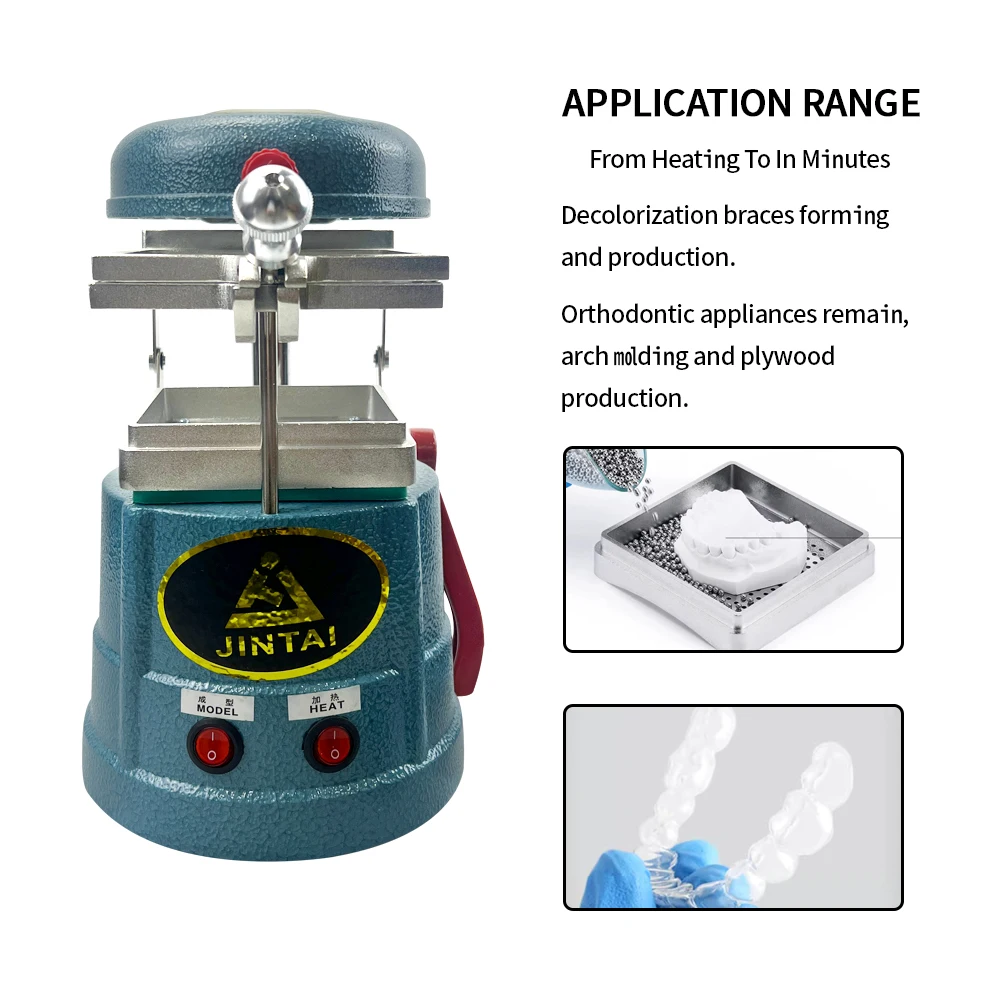 Stomatologiczna maszyna do formowania próżniowego 110 V/220 V maszyna do termoformowania form ze stalową kulką laboratorium dentystyczne sprzęt do